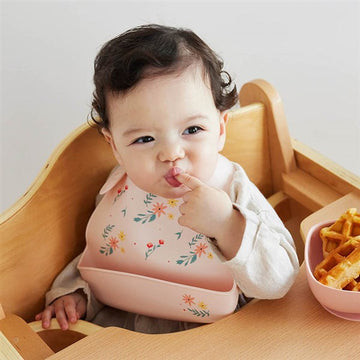 シリコーンビブ フローラ D BY DADWAY ディーバイダッドウェイ 【お食事エプロン 離乳食 食べこぼし】